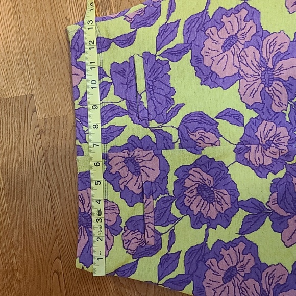 Zara Women's Green and Purple Jersey Cropped Top and Mini Skirt (Sz S) - Picture 6 of 9